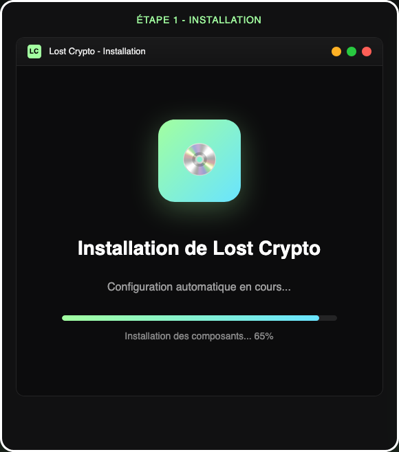 Installation Lost Crypto